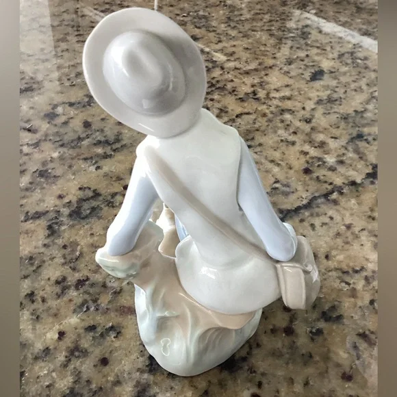 Lladro - Shepherd Boy with Dog Figurine #4659 - gloss finish